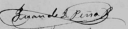 Firma de Juan de Dios Peña
