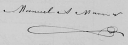 Firma de Manuel Antonio Marín Navarro