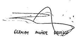 Firma de Germán Muñoz Castillo