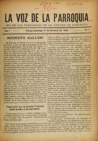 Portada de La Voz de la Parroquia
