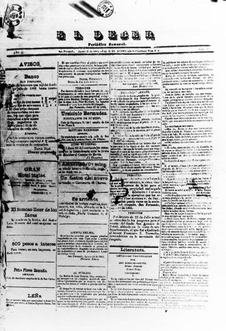 Portada de El Deber