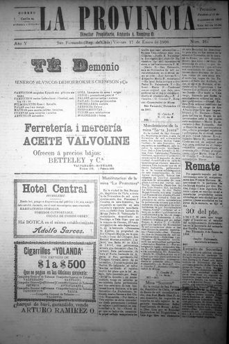 Portada de La Provincia