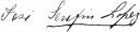 Firma de José Serafín López Lizana